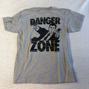 Archer T-Shirt Mens Medium Gray Danger Zone Graphic Ripple Junction